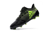 Adidas X Series Leather FG Cleats Black/Green