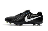 Nike Flyknit Tiempo Legend FG Cleats Black/White