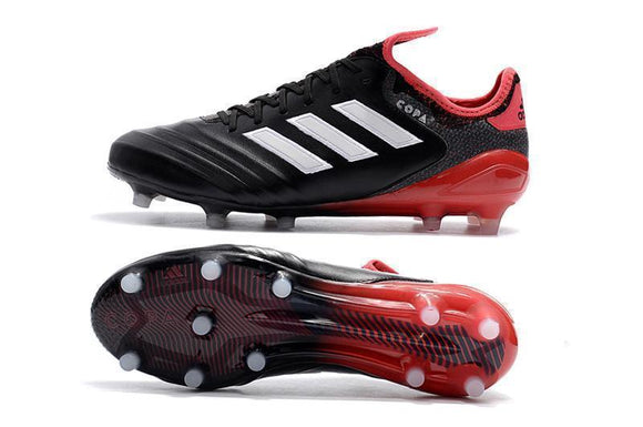 Adidas Copa 18.1 FG Soccer Cleats Black Red - StarStadium