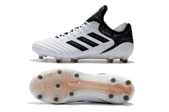 Adidas Copa 18.1 FG Soccer Cleats White Black - StarStadium