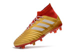 Adidas Predator 18.1 FG Soccer Cleats Golden Core White Red - StarStadium