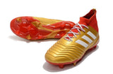 Adidas Predator 18.1 FG Soccer Cleats Golden Core White Red - StarStadium