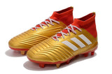 Adidas Predator 18.1 FG Soccer Cleats Golden Core White Red - StarStadium