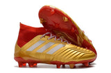 Adidas Predator 18.1 FG Soccer Cleats Golden Core White Red - StarStadium