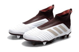 Adidas Predator 18+ FG Soccer Cleats White Gold Wine Red - StarStadium