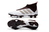 Adidas Predator 18+ FG Soccer Cleats White Gold Wine Red - StarStadium