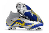 NIKE Mercurial Superfly VI 360 Elite FG Silver Blue Yellow Lining - StarStadium