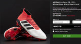 Adidas Predator 19.1 FG Cleats Red/White