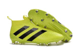 Adidas ACE 16+ Purecontrol FG/AG Soccer Cleats Solar Yellow Black - StarStadium