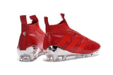 Adidas ACE 16+ Purecontrol FG/AG Soccer Cleats Red Silver - StarStadium