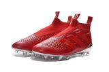 Adidas ACE 16+ Purecontrol FG/AG Soccer Cleats Red Silver - StarStadium