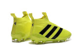 Adidas ACE 16+ Purecontrol FG/AG Soccer Cleats Solar Yellow Black - StarStadium