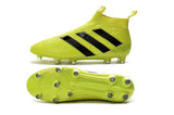 Adidas ACE 16+ Purecontrol FG/AG Soccer Cleats Solar Yellow Black - StarStadium