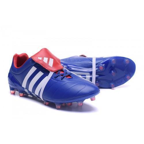 Adidas Predator Mania Champagne FG Soccer Cleats Blue White Red - StarStadium