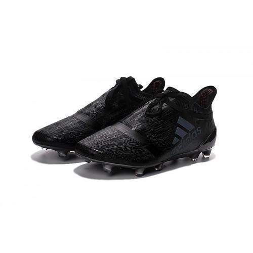 Adidas X 16+ Purechaos FG/AG Soccer Cleats All Black - StarStadium