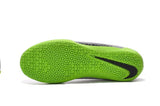 Nike Hypervenom Phelon II Indoor Soccer Shoes Platinum Black Green - StarStadium