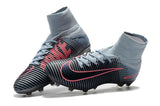 Nike Mercurial Superfly V AG Soccer Cleats Black Grey Pink - StarStadium