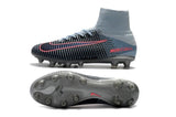 Nike Mercurial Superfly V AG Soccer Cleats Black Grey Pink - StarStadium