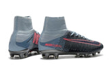 Nike Mercurial Superfly V AG Soccer Cleats Black Grey Pink - StarStadium