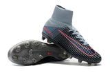 Nike Mercurial Superfly V AG Soccer Cleats Black Grey Pink - StarStadium