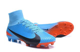 Nike Mercurial Superfly V FG Soccer Cleats Blue Orange Black - StarStadium