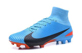 Nike Mercurial Superfly V FG Soccer Cleats Blue Orange Black - StarStadium