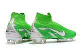 NIKE Mercurial Superfly VI 360 Elite FG Green White High Cut - StarStadium