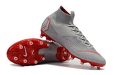 NIKE Mercurial Superfly VI 360 Elite AG High Cut Silver Red - StarStadium