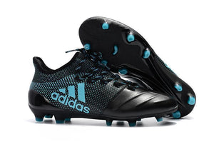 Adidas X Series Leather FG Cleats Black/Blue