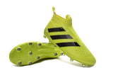 Adidas ACE 16+ Purecontrol FG/AG Soccer Cleats Solar Yellow Black - StarStadium