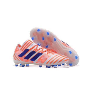 Adidas Nemeziz Messi 17+ 360 Agility FG Soccer Boots White Orange Blue - StarStadium