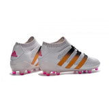 Adidas ACE 16.1 Primeknit FG/AG Soccer Shoes White Gold Black Pink - StarStadium