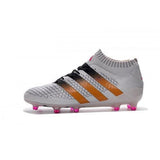 Adidas ACE 16.1 Primeknit FG/AG Soccer Shoes White Gold Black Pink - StarStadium