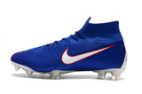 NIKE Mercurial Superfly VI 360 Elite FG Blue White Orange Lining - StarStadium