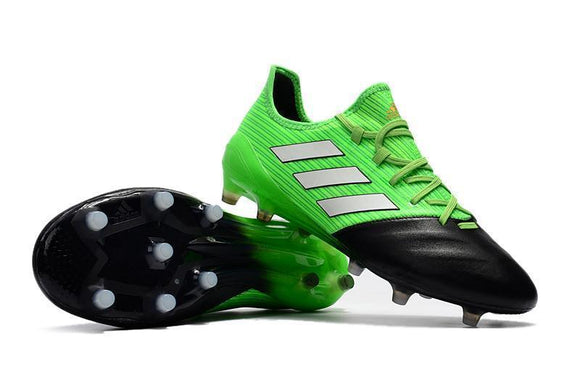 Adidas ACE 17.1 Primeknit Soccer Cleats Green Black White - StarStadium