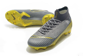 NIKE Mercurial Superfly VI 360 Elite FG Yellow Stripe Grey - StarStadium