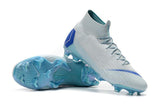 Nike Mercurial Superfly VI 360 Elite FG Soccer Cleats White Blue - StarStadium