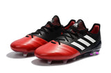 Adidas ACE 17.1 Leather FG Soccers Cleats Red White Black - StarStadium