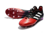 Adidas ACE 17.1 Leather FG Soccers Cleats Red White Black - StarStadium