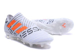 Adidas Nemeziz Messi 17+ 360 Agility FG Soccer Boots White Orange Grey - StarStadium