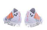 Adidas Nemeziz Messi 17+ 360 Agility FG Soccer Boots White Orange Grey - StarStadium