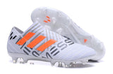 Adidas Nemeziz Messi 17+ 360 Agility FG Soccer Boots White Orange Grey - StarStadium