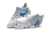 Adidas X Series Leather FG Cleats White/Blue