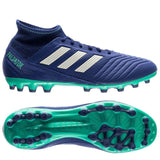 Adidas Predator 18.3 AG/FG Soccer Cleats Royal Blue White Green - StarStadium