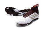 Adidas Predator 18.1 FG Soccer Cleats White Red Wine Gold - StarStadium