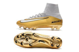 Nike Mercurial Superfly V QuintoTriunfo FG Soccer Cleats Golden White - StarStadium