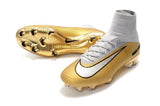 Nike Mercurial Superfly V QuintoTriunfo FG Soccer Cleats Golden White - StarStadium