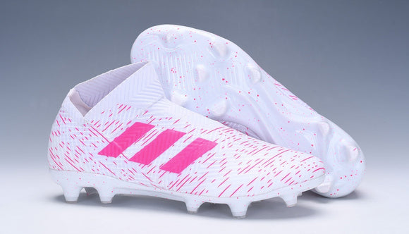 Adidas Nemeziz 18+ FG White Pink no Lace - StarStadium