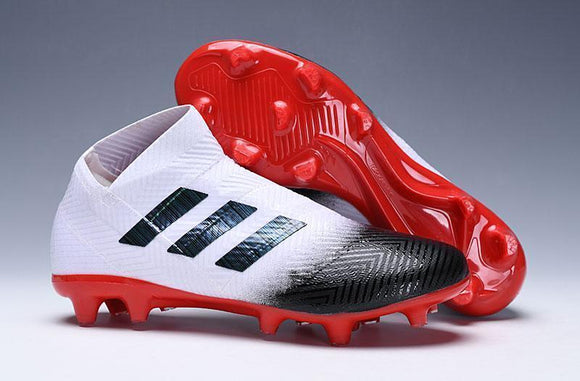 adidas Nemeziz 18+ FG White Black Red - StarStadium