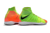 Nike HypervenomX Proximo II DF Indoor Soccer Shoes Green Black Orange - StarStadium